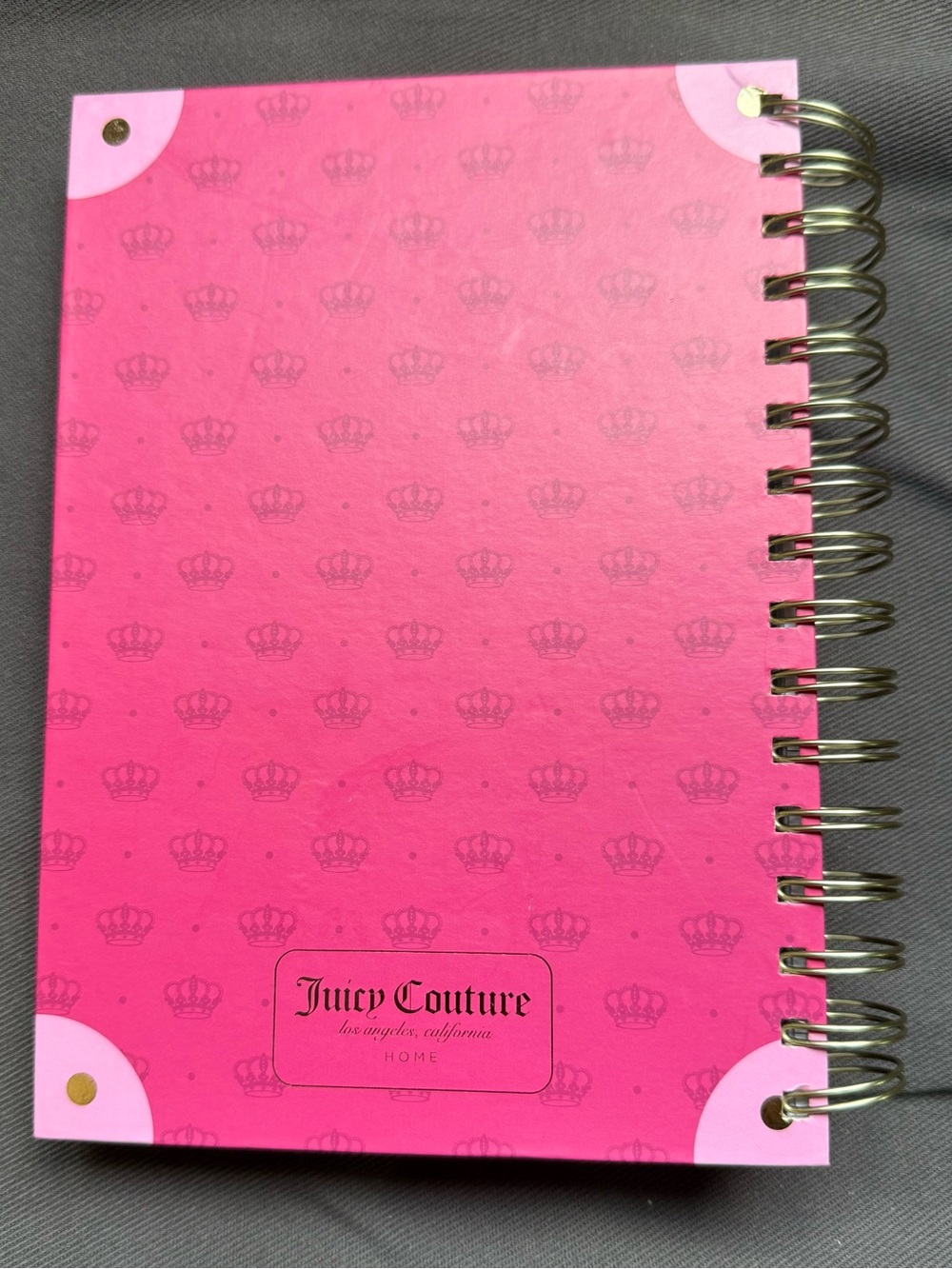 Juicy Couture spiral notebook with 2 crown pens - Picture 3 of 3